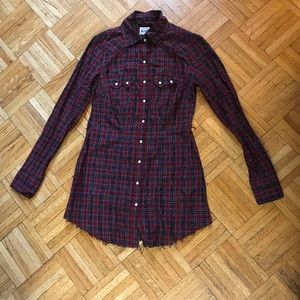 Converse plaid shirt dress